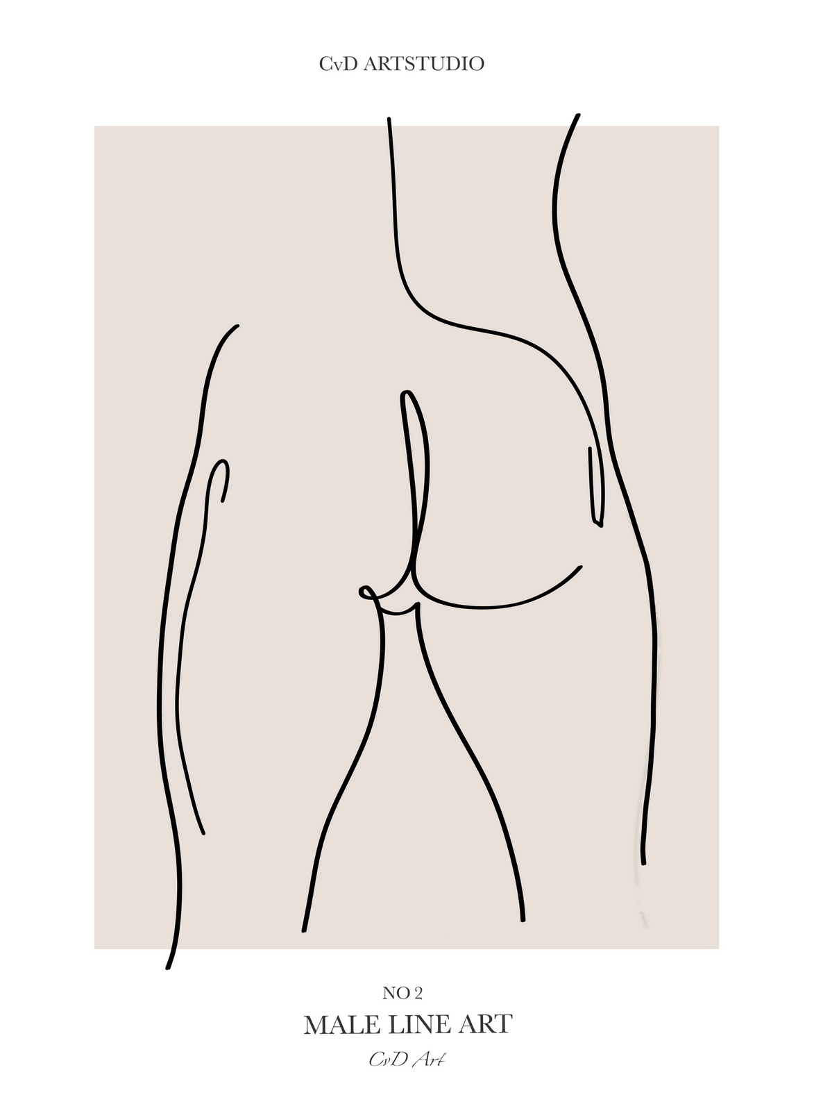 lijntekening mannelijk naakt